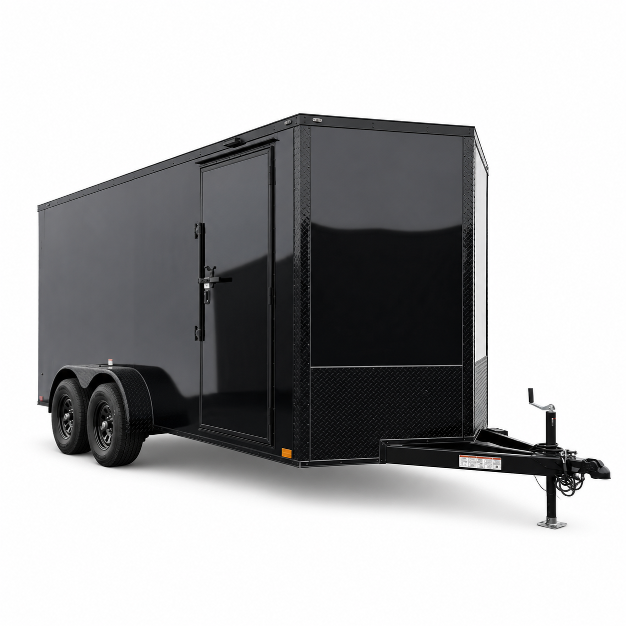2026 7x16 Blackout Enclosed Trailer — featured